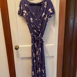 Ralph Lauren Purple Floral Maxi Dress